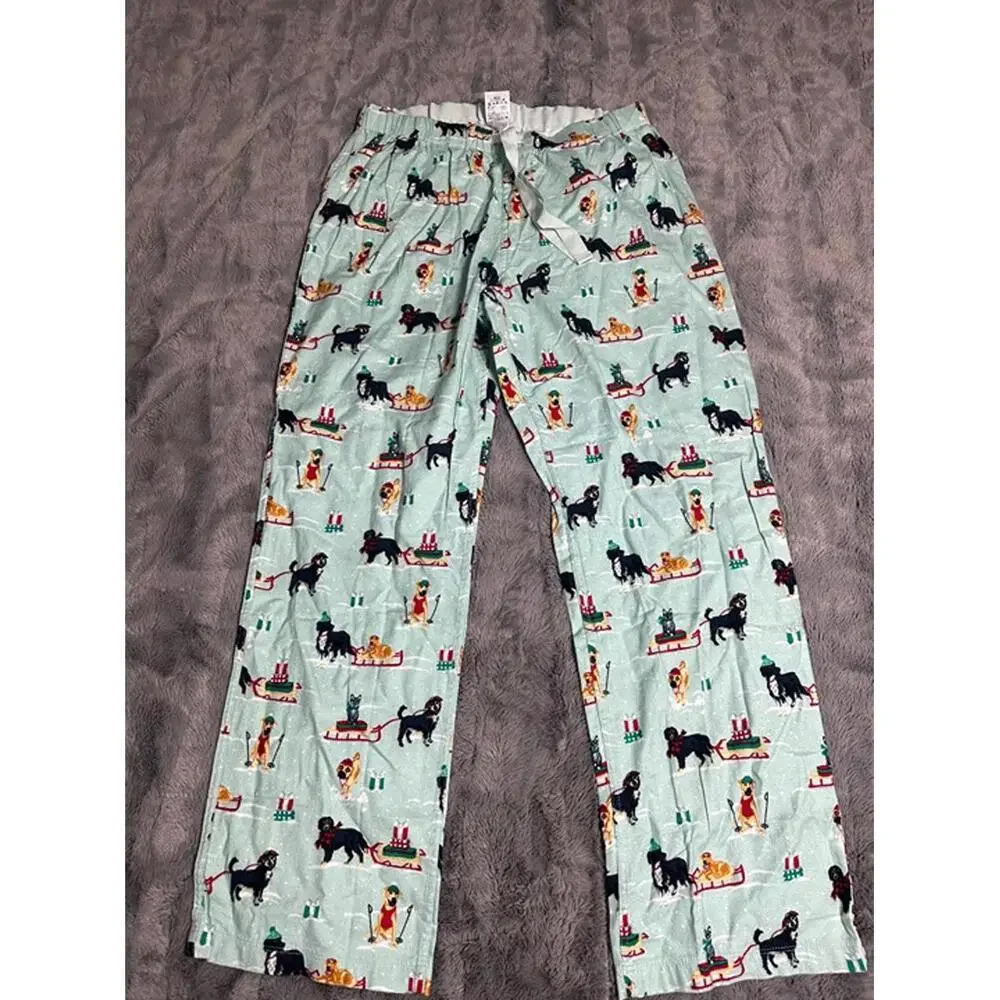 Lands’ End Kids Dog Print Pajama Pants – Size M (10-12) - Picture 1 of 2